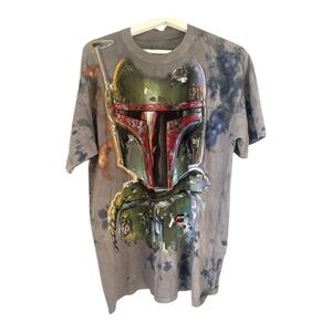 NWT STAR WARS | Disney parks Boba Fett Graphic tshirt Gray 100% cotton Large